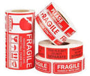 Self-Adhesive Labels 152x50mm 250 Roll Bold Red Fragile Stickers for Shipping Boxes