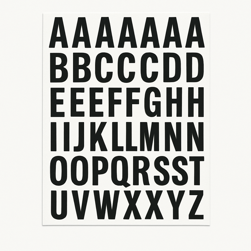 Premium 23mm Flexible Magnetic Letters Sheet Bold White Signage for Retail & Home