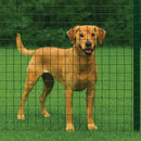 Green PVC Coated Wire Mesh, 25 x 25mm Square Holes 16 Gauge Galvanised Steel (Medium Weight)