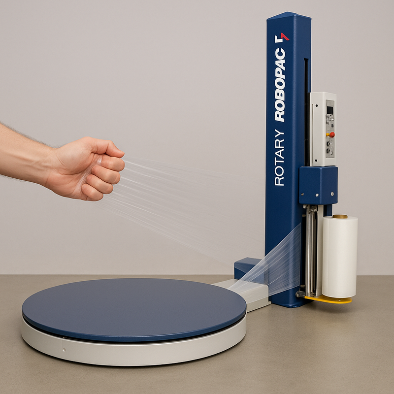 High-Performance Pallet Wrap Machine Power Pre-Stretch up to Save Film Time Money