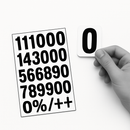 Premium 23mm Flexible Magnetic Letters Sheet Bold White Signage for Retail & Home