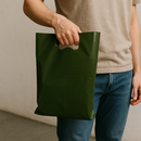 Premium Harrods Green Plastic Carrier Bags 50 Micron Strong Varigauge Retail Bags with Handles Pack of 100