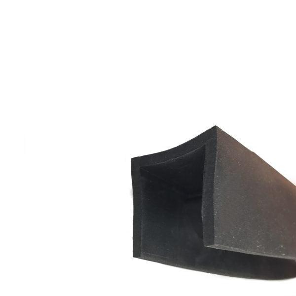 Heavy-Duty Flexible EPDM Rubber Extra-Large U Channel Trim 26mm x 26mm for Wood and Metal