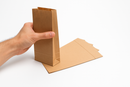 Premium Brown Kraft 70gsm Recyclable Block Bottom Grocery Takeaway Paper Bags