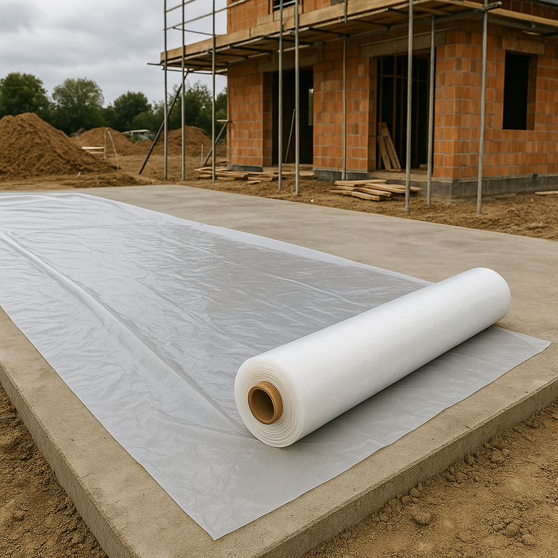 Premium Clear Polythene Roll Large 100m² Protective Sheet Industrial Strength