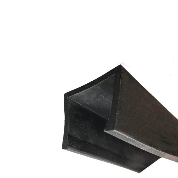 Heavy Duty Extra-Large Square Durable EPDM Rubber U-Channel Seal for Building Restorations and Swimming Pool Screens