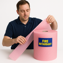 Premium Fire-Safe Bubble Wrap Roll 100m Small Bubble Anti-Static On-Site Protection