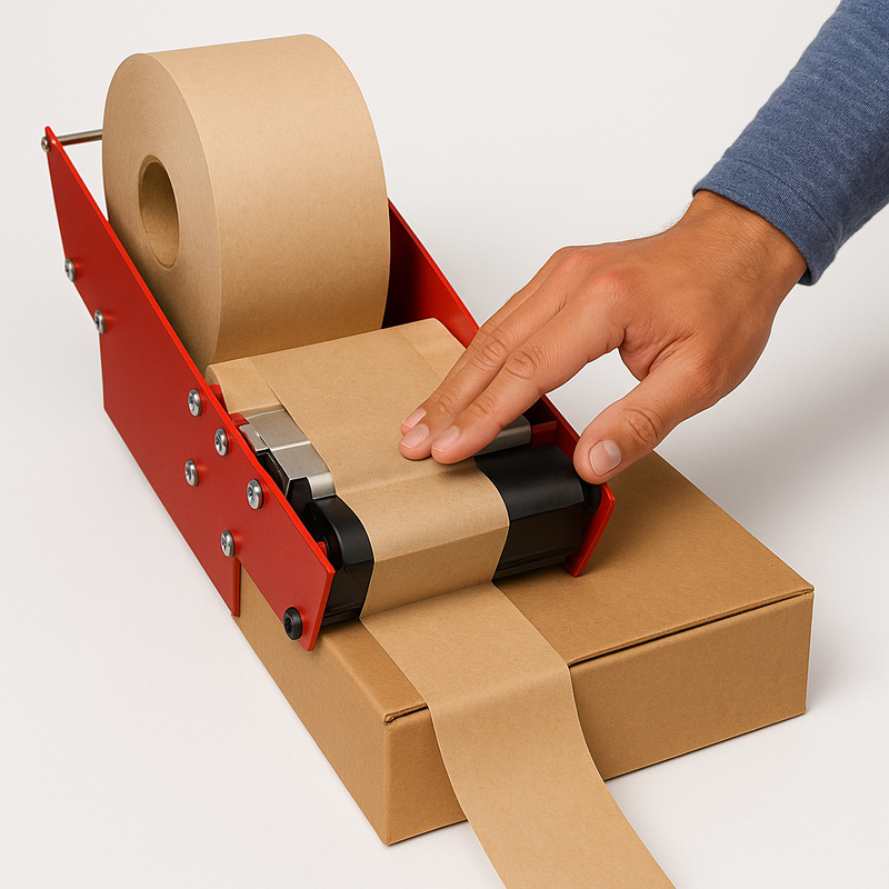 Premium Manual 80mm Gummed Tape Machine Fast Reliable Sustainable Packaging Tool