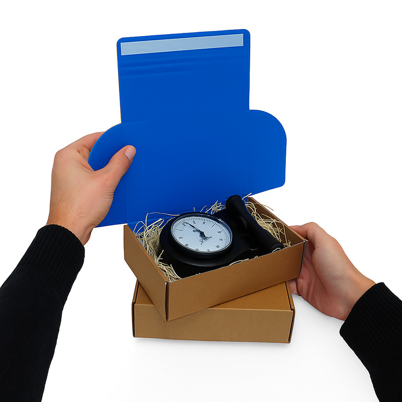 Premium Dark Blue Quick Seal Postal Boxes Peel Seal Tear Strip High-Quality E-Commerce Mailing Boxes