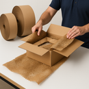 Heavy-Duty Corrugated Paper 75m Roll Professional Packaging for Fragile Goods & Courier Safe