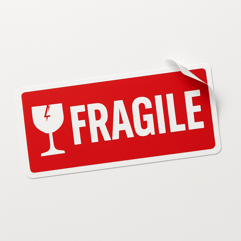 Self-Adhesive Heavy-Duty Shipping Labels for Safe Delivery 89x38mm Easy Peel