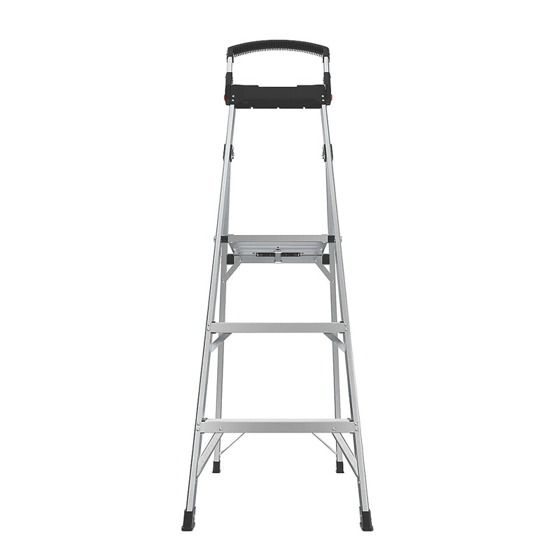 Premium Aluminium Lightweight 3-Step Platform Ladder With Handrail - 1.5m