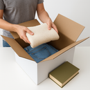 Premium Single Wall White Cardboard Boxes Medium Duty Packing Cartons for Storage Shipping