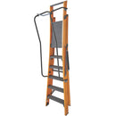 Heavy Duty Fibreglass 6-Step Platform Step Ladder With Handrail For Construction Sites