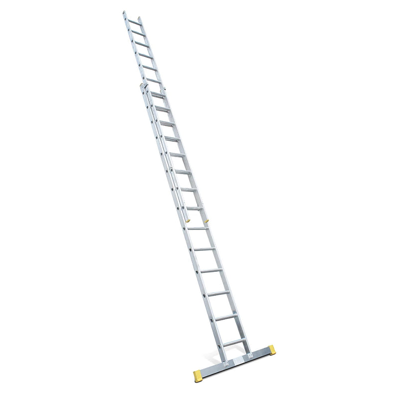 Industrial Grade Aluminium Double Extension Ladder For Trade Work - 7.03m