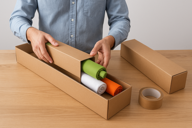 Heavy-Duty Long Cardboard Boxes Single Wall Top Opening Cartons for Storage Shipping