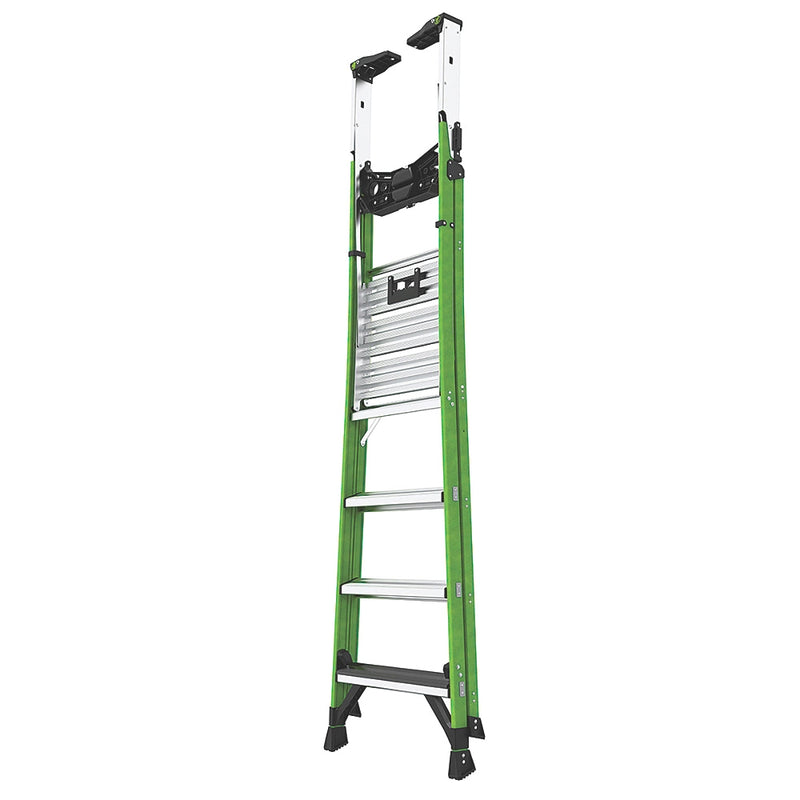 Heavy Duty Fibreglass 4-Step Platform Step Ladder For Commercial Use - 2.01m