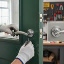 Chrome Lever On Round Rose Handle Set with Stylish Design