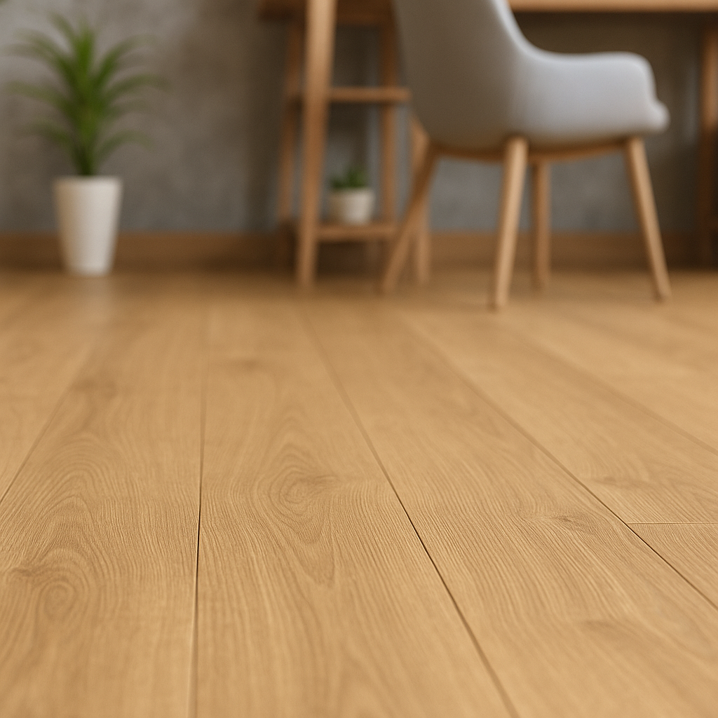 12mm Laminate Flooring in Sherwood Oak Finish - Eurohome Vario+ - detail view