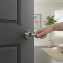 Designer Round Lever Door Handle Set