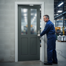 Premium Custom Made External Door with Merbau Hardwood, Ventilation Slots, and Tailored RAL Color Options