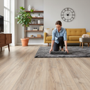 8mm Water-Resistant Laminate Flooring in Whitewashed Oak
