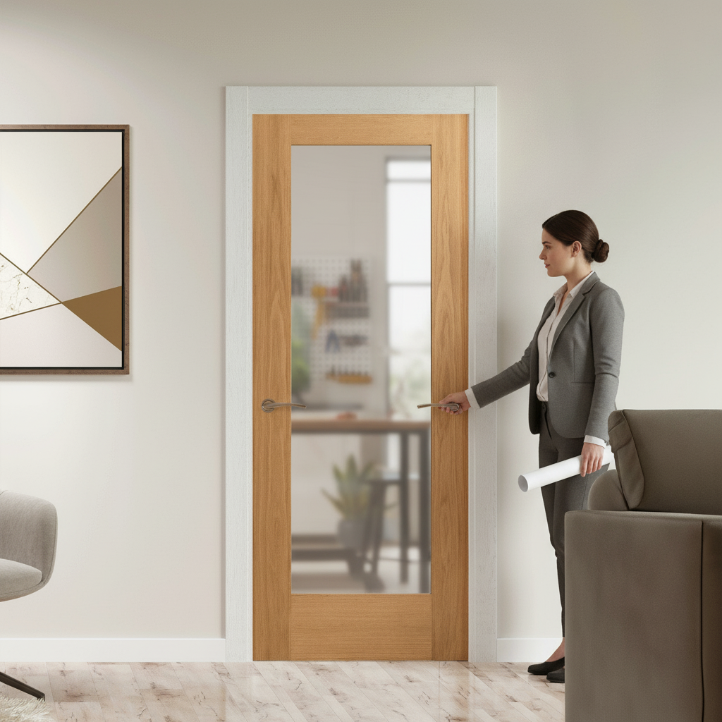 Unfinished Internal Shaker Door