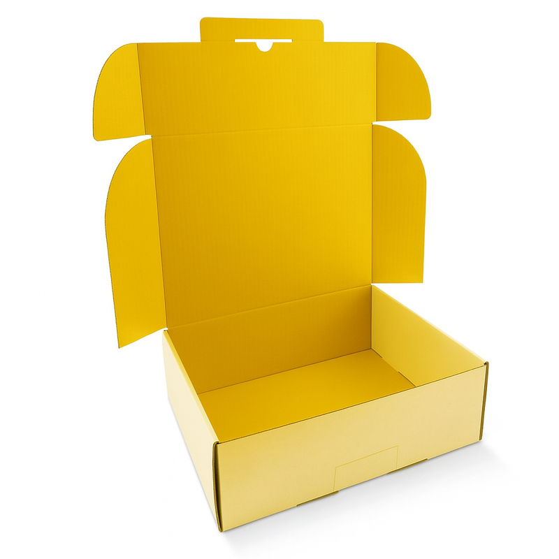 Premium Coloured Postal Boxes Die-Cut White Kraft Outer High-Impact E-Commerce Packaging