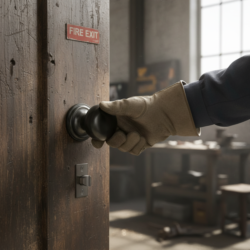 Mushroom Mortice Door Knob Set with Gun Metal Finish, Com...