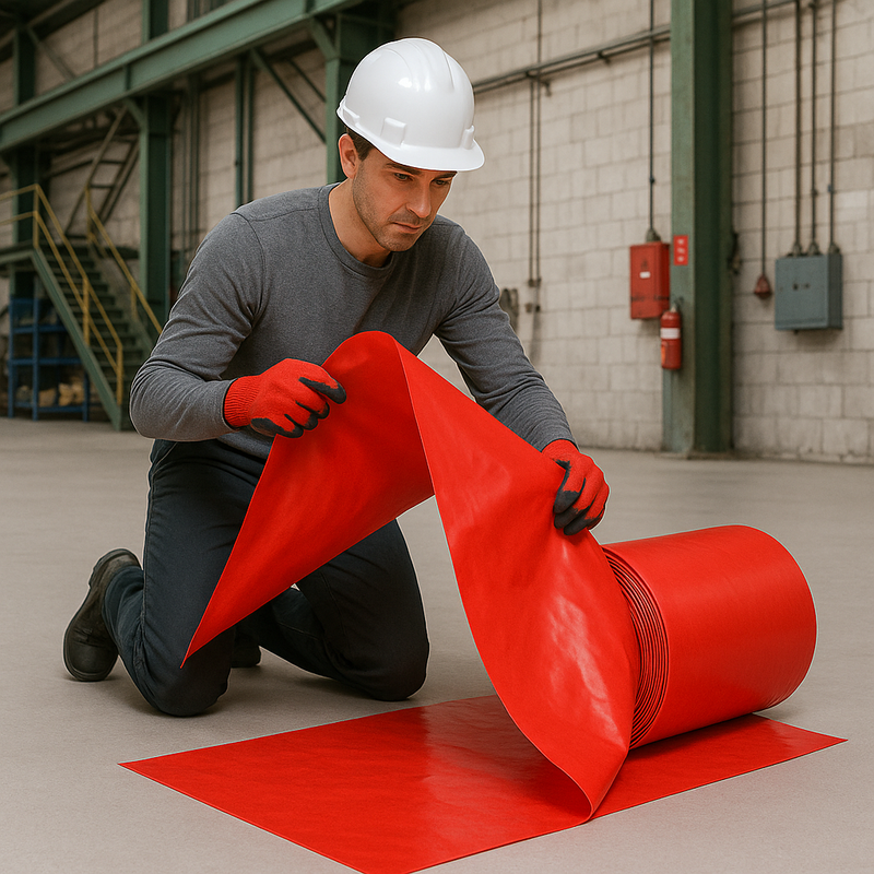 High-Performance Radon Gas Damp Proof Membrane Visqueen 400 Gauge 4m x 20m Polythene Sheeting