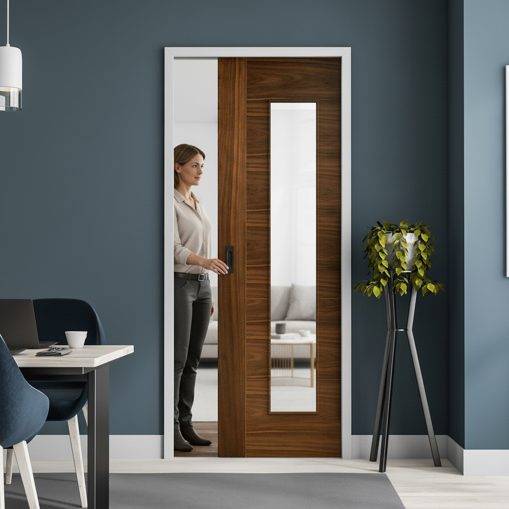 Fully Finished Internal Pocket Door Set