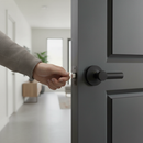 63mm Bolt Through Tubular Latch with Matt Black Finish