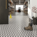 Water-Resistant 8mm Laminate Flooring in Retro Black