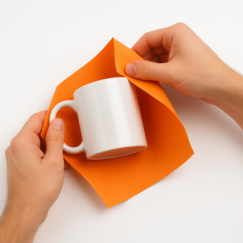 Premium Orange Wrapping Tissue Paper 16gsm Sheets Ream Perfect for Retail Gifts