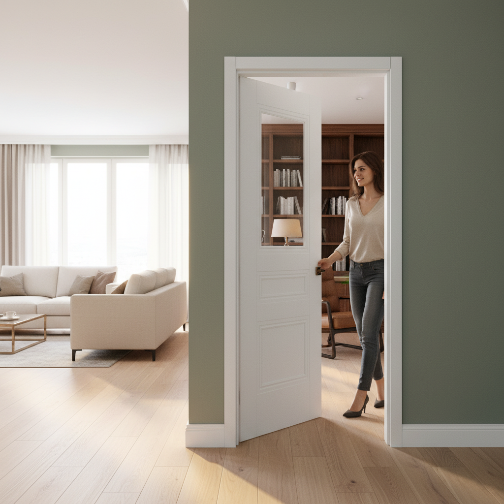 Internal Primed Elegance Henley Glazed Door