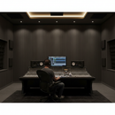 Dark Grey Acoustic Slat Wall Panelling