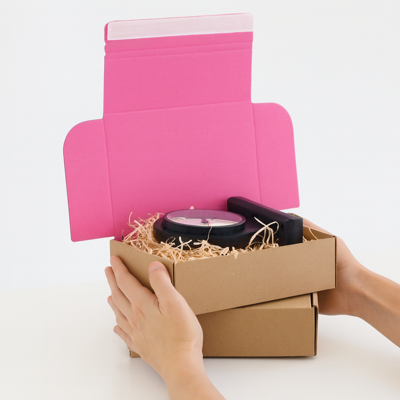Premium Pink Postal Boxes for E-Commerce Quick Seal Tear-Open Royal Mail PiP Approved