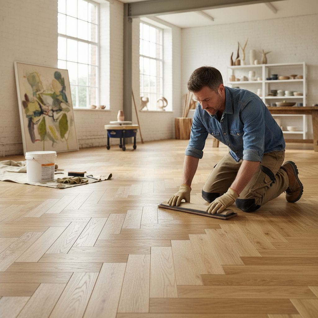 18mm Brushed and Oiled Solid Real Wood Flooring