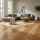 Herringbone Solid Real Wood Flooring 18mm Brushed