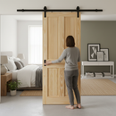 Clear Pine Internal Unfinished 4 Panel Sliding Door