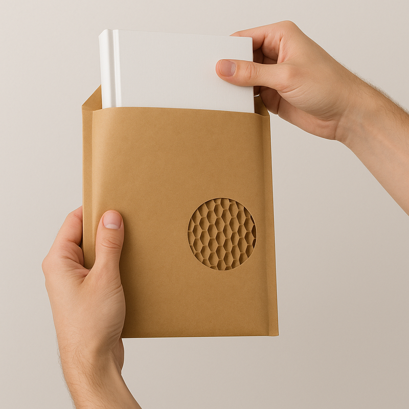 Premium Padded Mailers Plastic-Free Biodegradable Postal Bags with Honeycomb Protection for Safe Shipping