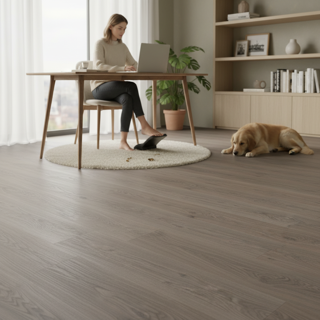 8mm Water-Resistant Laminate Flooring with Oak Effect