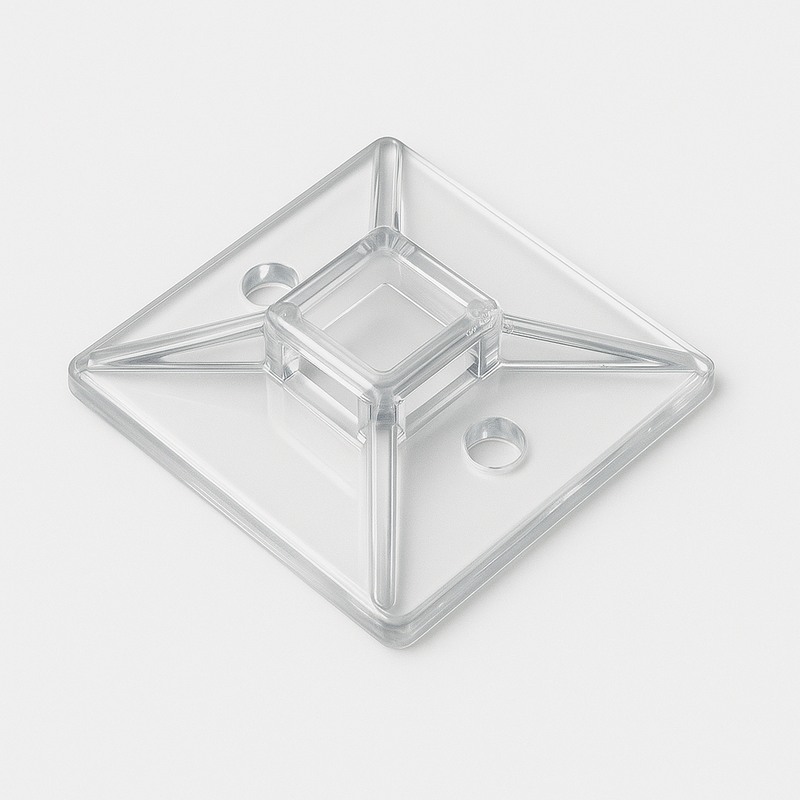 High-Performance Adhesive Cable Tie Mounts 19mm Bases for 3.6mm Ties Strong Hold for Professional Cable Management 1000 Pack