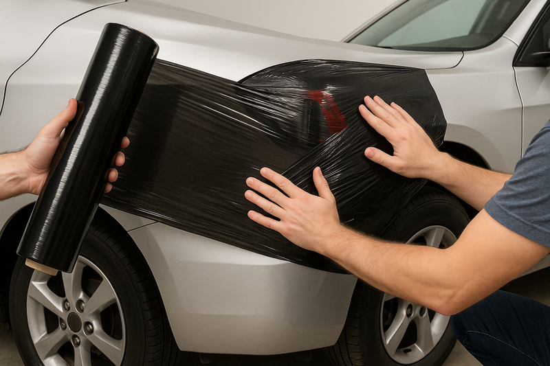 Heavy-Duty Stretch Film High Puncture Resistance Load Stability Industrial Pallet Protection