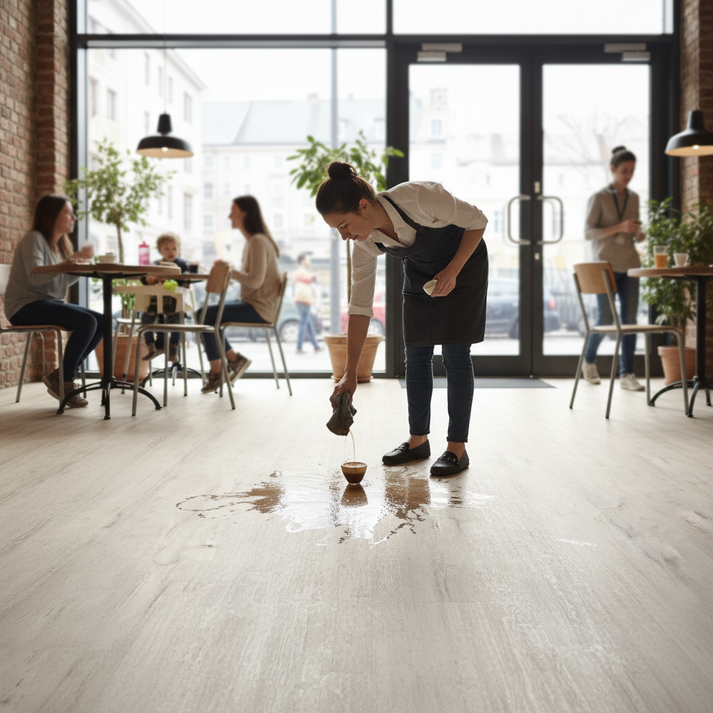 8.5mm Low Gloss Wide Laminate Flooring with Marble Effect