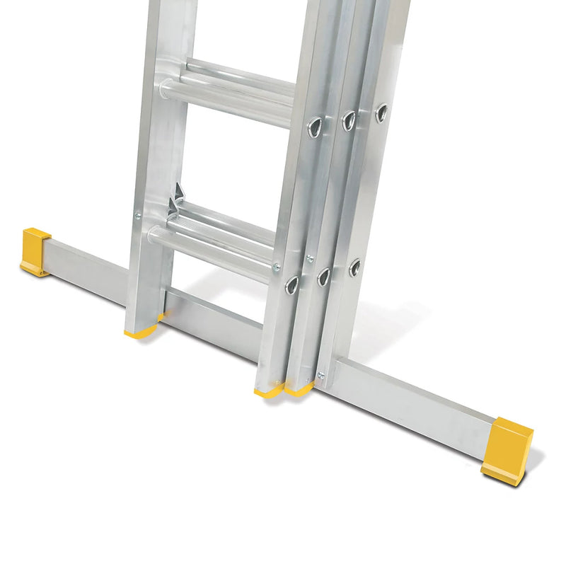 Heavy Duty Aluminium Triple Extension Ladder For Various Applications - 4.46m