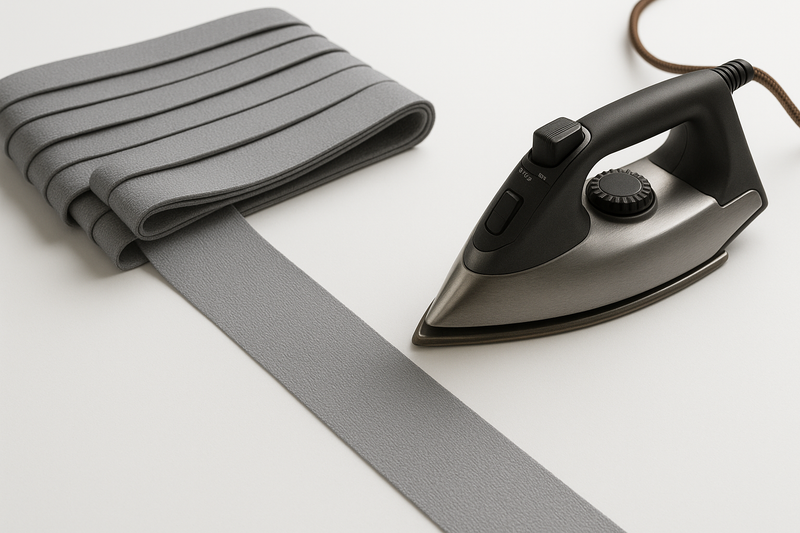 Hi-Vis Reflective Iron-On Tape 50mm x 10m Silver Safety & Visibility