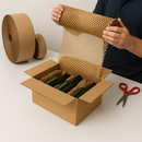 Heavy-Duty Corrugated Paper 75m Roll Professional Packaging for Fragile Goods & Courier Safe