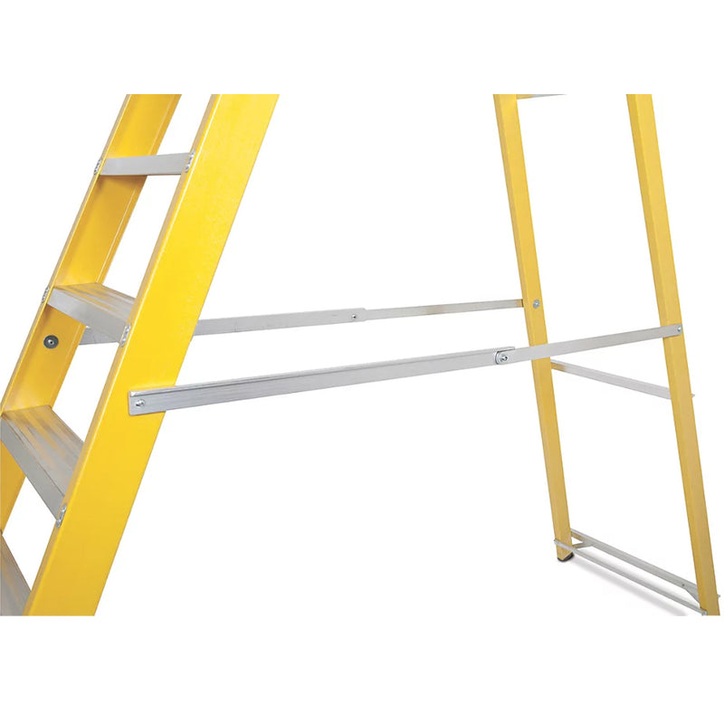 Heavy Duty Fibreglass 6-Step Platform Step Ladder For Electrical Work - 1.88m