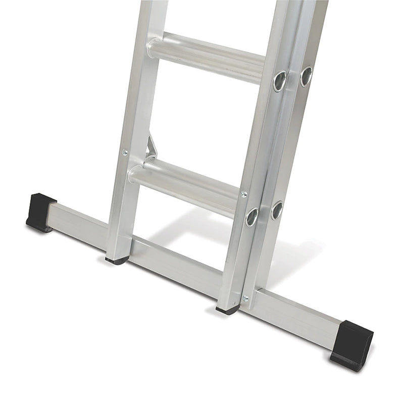 Professional Aluminium Double Extension Ladder For Construction & Industrial Use - 7.14m